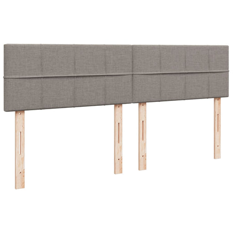 vidaXL Box Spring Bed with Mattress Taupe 180x200 cm Fabric