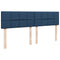 vidaXL Box Spring Bed with Mattress Blue 180x200 cm Fabric