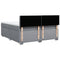 vidaXL Box Spring Bed with Mattress Light Grey 180x200 cm Fabric