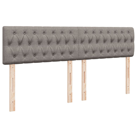 vidaXL Box Spring Bed with Mattress Taupe 180x200 cm Fabric