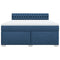 vidaXL Box Spring Bed with Mattress Blue 180x200 cm Fabric