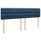 vidaXL Box Spring Bed with Mattress Blue 180x200 cm Fabric