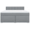 vidaXL Box Spring Bed with Mattress Light Grey 180x200 cm Fabric