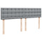 vidaXL Box Spring Bed with Mattress Light Grey 180x200 cm Fabric