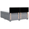 vidaXL Box Spring Bed with Mattress Light Grey 180x200 cm Fabric