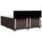 vidaXL Box Spring Bed with Mattress Dark Brown 180x200 cm Fabric