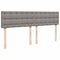 vidaXL Box Spring Bed with Mattress Taupe 180x200 cm Fabric