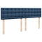 vidaXL Box Spring Bed with Mattress Blue 180x200 cm Fabric