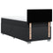vidaXL Box Spring Bed with Mattress Black 80x200 cm Faux Leather