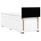 vidaXL Box Spring Bed with Mattress White 80x200 cm Faux Leather
