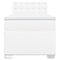 vidaXL Box Spring Bed with Mattress White 90x190 cm Faux Leather
