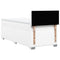 vidaXL Box Spring Bed with Mattress White 90x190 cm Faux Leather