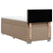 vidaXL Box Spring Bed with Mattress Cappuccino 90x190 cm Faux Leather