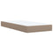 vidaXL Box Spring Bed with Mattress Cappuccino 90x190 cm Faux Leather