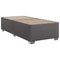 vidaXL Box Spring Bed with Mattress Grey 100x200 cm Faux Leather