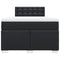 vidaXL Box Spring Bed with Mattress Black 120x190 cm Faux Leather