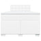vidaXL Box Spring Bed with Mattress White 120x190 cm Faux Leather
