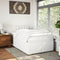 vidaXL Box Spring Bed with Mattress White 120x200 cm Faux Leather