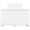 vidaXL Box Spring Bed with Mattress White 120x200 cm Faux Leather