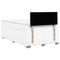 vidaXL Box Spring Bed with Mattress White 120x200 cm Faux Leather