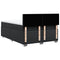 vidaXL Box Spring Bed with Mattress Black 140x190 cm Faux Leather