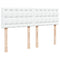 vidaXL Box Spring Bed with Mattress White 140x190 cm Faux Leather