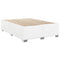 vidaXL Box Spring Bed with Mattress White 140x190 cm Faux Leather