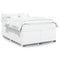 vidaXL Box Spring Bed with Mattress White 140x190 cm Faux Leather