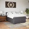 vidaXL Box Spring Bed with Mattress Grey 160x200 cm Faux Leather