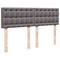 vidaXL Box Spring Bed with Mattress Grey 160x200 cm Faux Leather