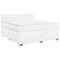 vidaXL Box Spring Bed with Mattress White 180x200 cm Faux Leather