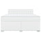 vidaXL Box Spring Bed with Mattress White 180x200 cm Faux Leather