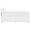 vidaXL Box Spring Bed with Mattress White 180x200 cm Faux Leather