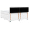 vidaXL Box Spring Bed with Mattress White 180x200 cm Faux Leather