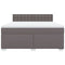 vidaXL Box Spring Bed with Mattress Grey 180x200 cm Faux Leather