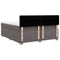 vidaXL Box Spring Bed with Mattress Grey 180x200 cm Faux Leather