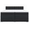 vidaXL Box Spring Bed with Mattress Black 200x200 cm Faux Leather