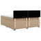 vidaXL Box Spring Bed with Mattress Cappuccino 200x200 cm Faux Leather