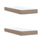 vidaXL Box Spring Bed with Mattress Cappuccino 200x200 cm Faux Leather