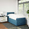 vidaXL Box Spring Bed with Mattress Dark Blue 80x200 cm Velvet