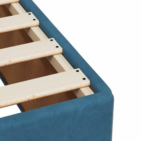 vidaXL Box Spring Bed with Mattress Dark Blue 80x200 cm Velvet