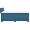 vidaXL Box Spring Bed with Mattress Dark Blue 80x200 cm Velvet