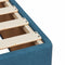 vidaXL Box Spring Bed with Mattress Dark Blue 80x200 cm Velvet
