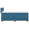 vidaXL Box Spring Bed with Mattress Dark Blue 80x200 cm Velvet