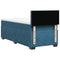 vidaXL Box Spring Bed with Mattress Dark Blue 80x200 cm Velvet