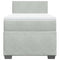 vidaXL Box Spring Bed with Mattress Light Grey 90x190 cm Velvet