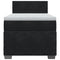 vidaXL Box Spring Bed with Mattress Black 90x190 cm Velvet
