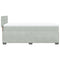 vidaXL Box Spring Bed with Mattress Light Grey 90x190 cm Velvet