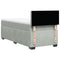 vidaXL Box Spring Bed with Mattress Light Grey 90x190 cm Velvet