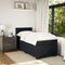 vidaXL Box Spring Bed with Mattress Black 90x190 cm Velvet
